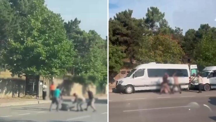 Gebze’de cadde ortasında dehşet anları: Demir sopalarla darbettiler