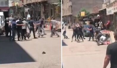 Şanlıurfa’da taşlı-sopalı kavga kamerada