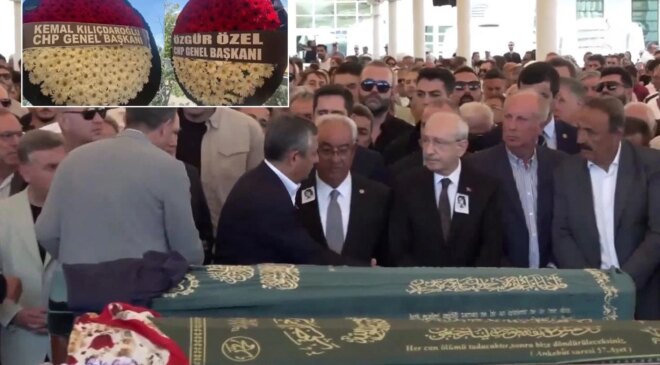 Olcay Baykal’ın cenazesinde Kılıçdaroğlu ve Özel yan yana geldi