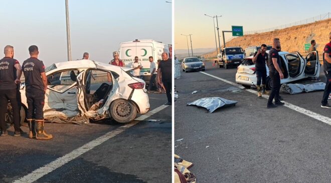 Şanlıurfa’da hafif ticari araç ile otomobil çarpıştı: 2 ölü, 9 yaralı