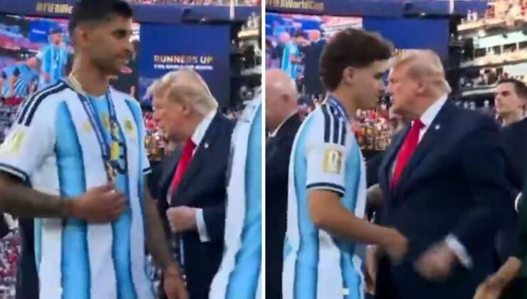 Cristian Romero’dan Donald Trump’a soğuk tavır! Elini sıkmadı