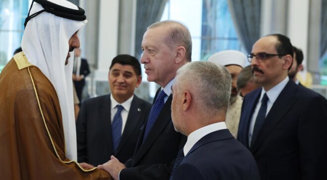 Cumhurbaşkanı Erdoğan’dan Katar Emiri Al Sani’ye taziye ziyareti