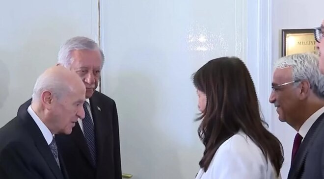 DEM Parti’den MHP lideri Devlet Bahçeli’ye ziyaret