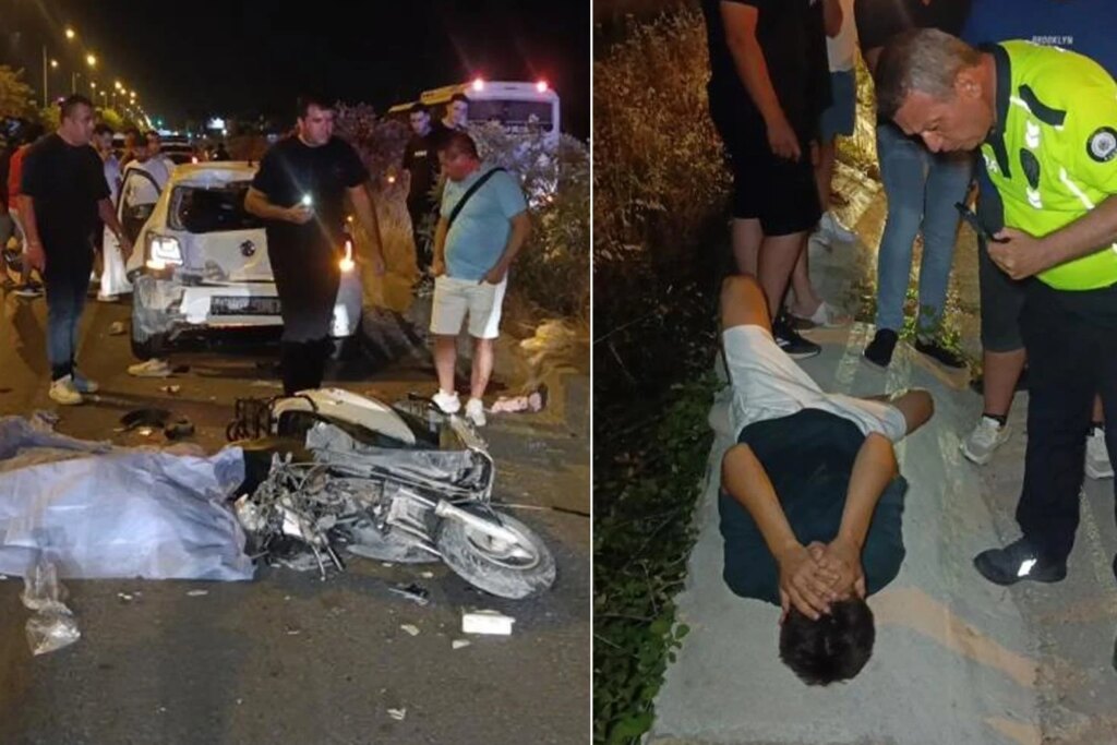 Manavgat'ta trafik kazası: 1 ölü, 1 yaralı