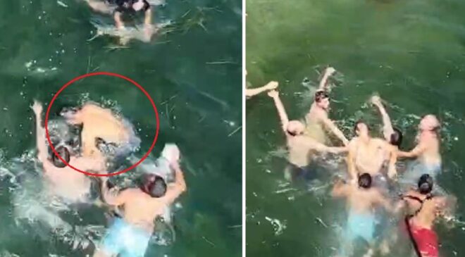 Boğulma tehlikesi geçiren kişinin yeri dronla tespit edilip kurtarıldı