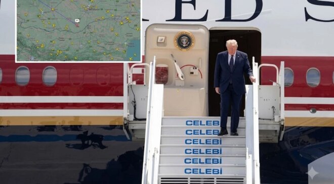Trump’ın Ankara uçuşunu 100 binden fazla kişi takip etti