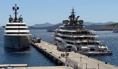 Bodrum’a demir atan iki lüks yat, toplam 615 ton yakıt aldı