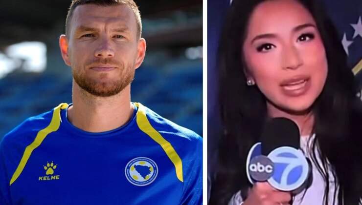 Edin Dzeko’dan Amerikalı kadın muhabirin küstah sözlerine hak ettiği gibi cevap