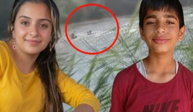 Eda ve Şahin’in nehirde akıntıya kapıldıkları anlar kamerada