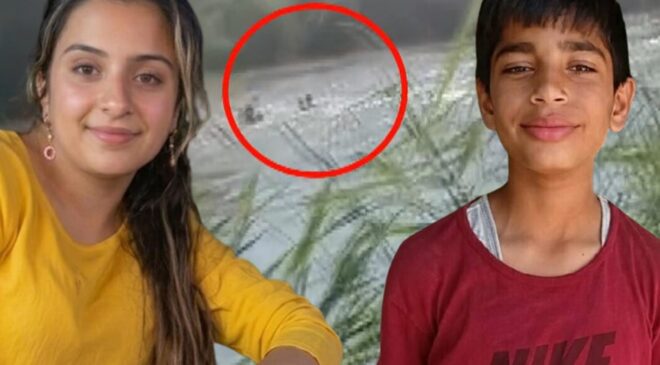 Eda ve Şahin’in nehirde akıntıya kapıldıkları anlar kamerada