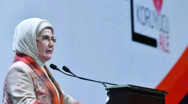 Emine Erdoğan, “Gönül Elçileri Koruyucu Aile Vizyon Çalıştayı Kapanış Programı”nda konuştu