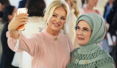 Emine Erdoğan, lider eşlerini Çankaya Köşkü’nde ağırladı