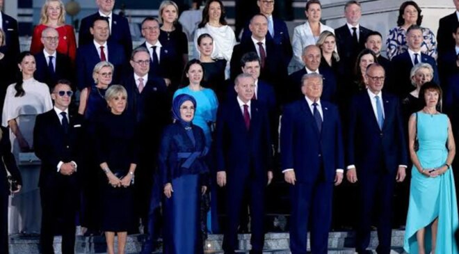 Emine Erdoğan, NATO liderlerinin eşlerini Çankaya Köşkü’nde ağırladı