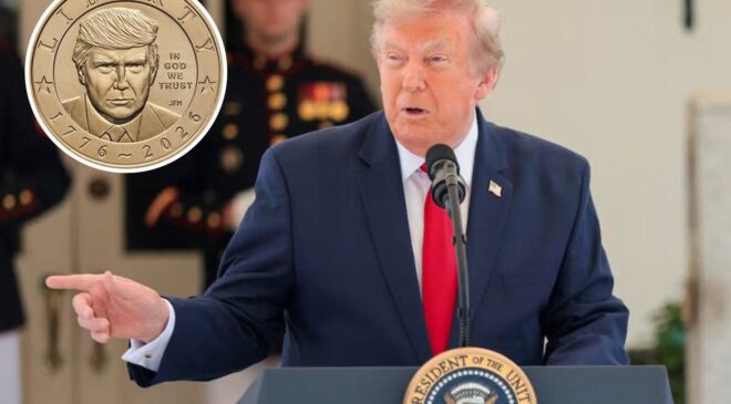 ABD’nin bağımsızlığının 250’nci yılına özel üzerinde Trump’ın yer aldığı altın para basılacak