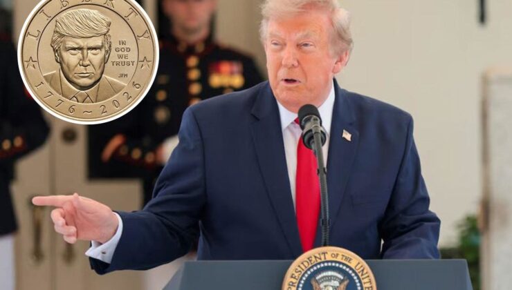 ABD’nin bağımsızlığının 250’nci yılına özel üzerinde Trump’ın yer aldığı altın para basılacak