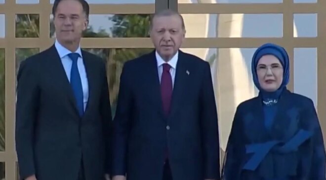 NATO liderleri şerefine Beştepe’de resepsiyon! Erdoğan çifti liderleri karşılıyor
