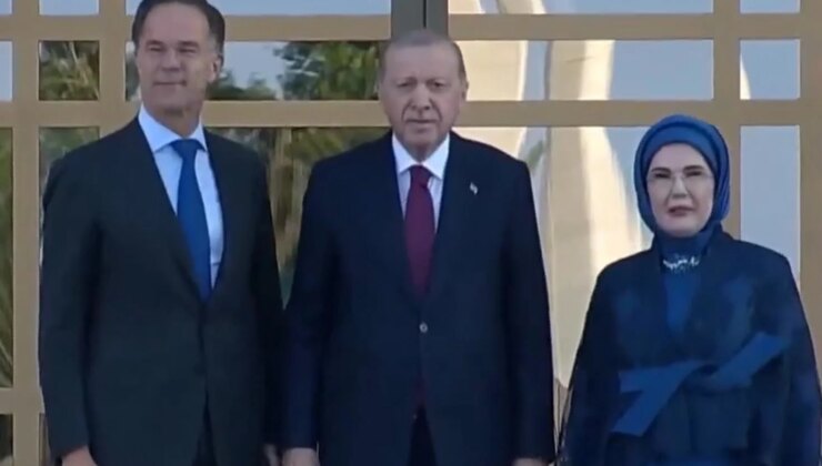 NATO liderleri şerefine Beştepe’de resepsiyon! Erdoğan çifti liderleri karşılıyor