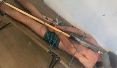 İsrail askeri Filistinli esire işkence yaptı, fotoğrafını “Günaydın” notuyla paylaştı