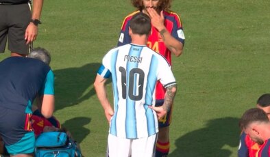 Maçın önüne geçen an! Messi ağzını kapatarak konuşan Cucurella için kırmızı kart bekledi