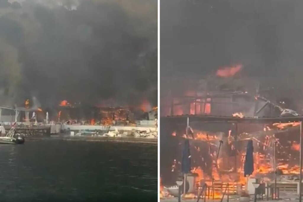 Büyükada'da plaj yangını ormana sıçradı
