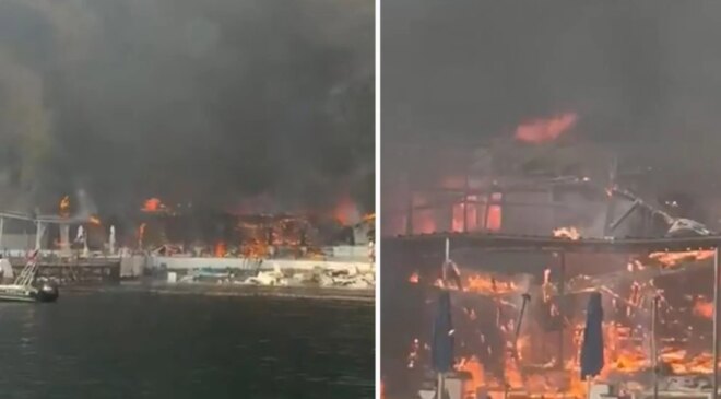 Büyükada’da plajda yangın! Alevler ormana sıçradı