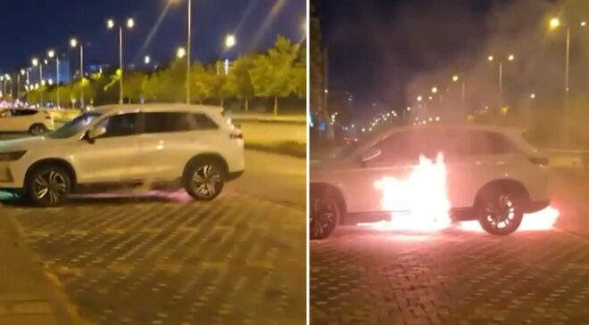 Görüntü Türkiye’den! Elektrikli araç sahiplerini endişelendiren olay