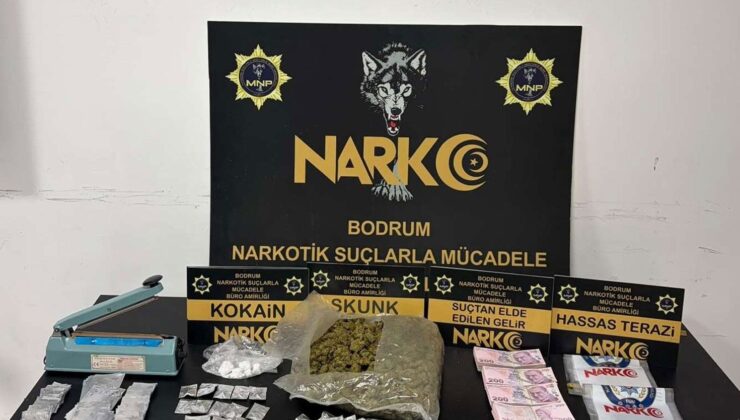 Bodrum’da uyuşturucu operasyonu: 3 şüpheli gözaltına alındı.