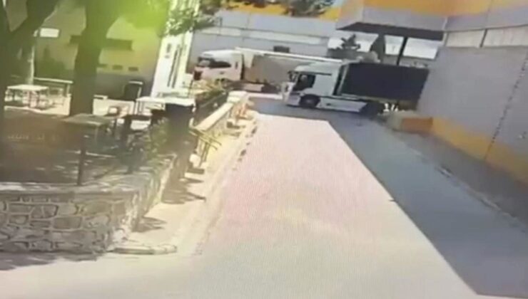 Feci kazada hayatını kaybeden talihsiz kadının son anları kameraya yansıdı