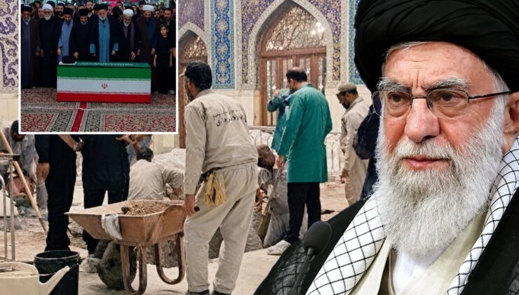Eski İran lideri Ali Hamaney’in cenazesi doğduğu kent olan Meşhed’de defnedildi