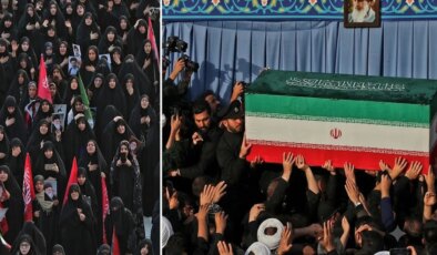 İran eski dini lideri Hamaney’in cenazesi Necef’te resmi törenle karşılandı