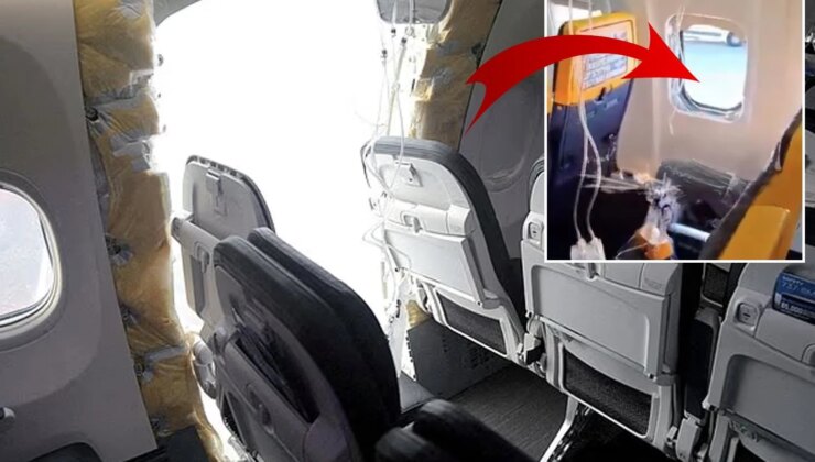 Havada kabus anları! Yolcu az daha uçağın dışına savruluyordu