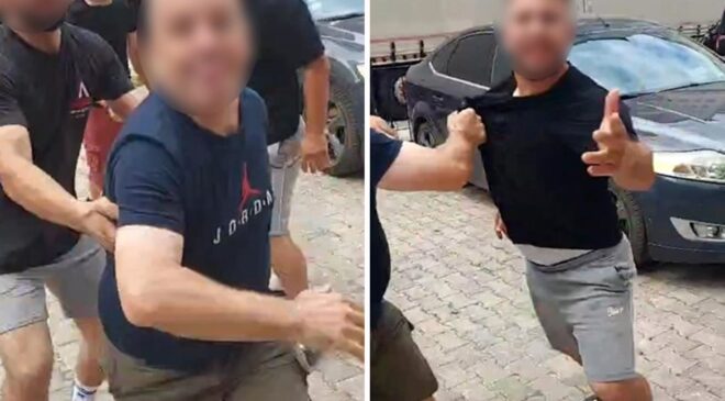 Gümüşhane’de nakliyeci dehşeti kamerada
