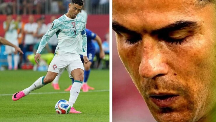 Cristiano Ronaldo’nun penaltı kullandığı anda ağzından çıkan kelimeye dikkat