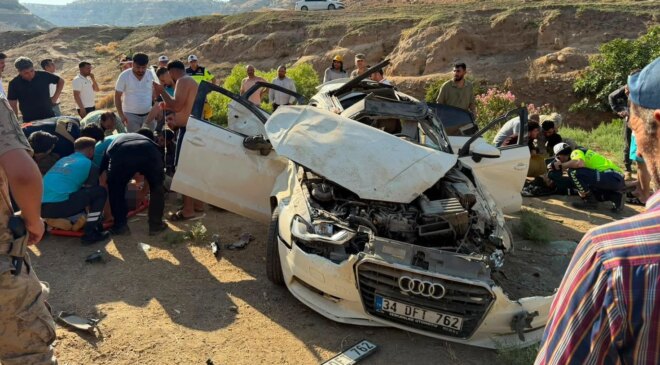 Şırnak’ta otomobil şarampole yuvarlandı: 2 ölü, 2 yaralı