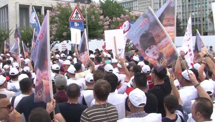 İBB çalışanlarından Saraçhane’de eylem