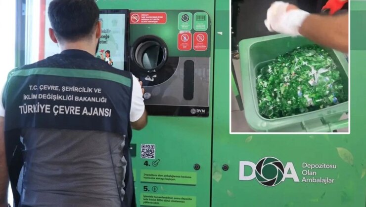 Depozito iade makinesinin içi ilk kez görüntülendi: Atılan şişeler böyle ayrıştırılıyor