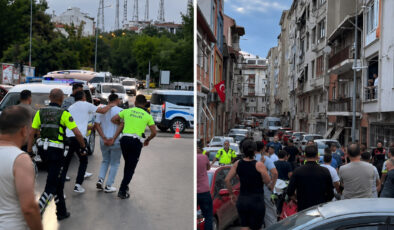 Edirne’de 2 aile birbirine girdi, ortalık bir anda savaş alanına döndü