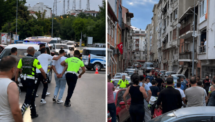 Edirne’de 2 aile birbirine girdi, ortalık bir anda savaş alanına döndü