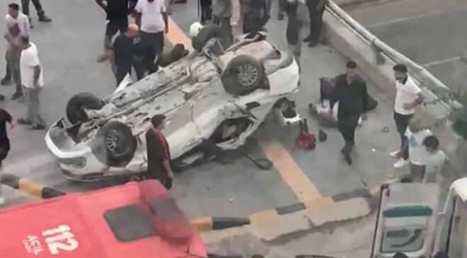 İskenderun’da otomobil devrildi: 2 kişi hayatını kaybetti