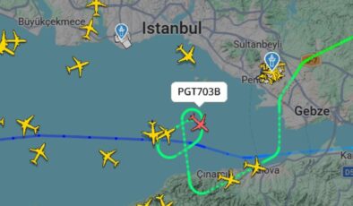İstanbul’da fırtına; uçaklar havada tur atmak zorunda kaldı