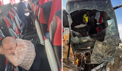 Ankara-Niğde otoyolunda otobüs devrildi: 40 yaralı