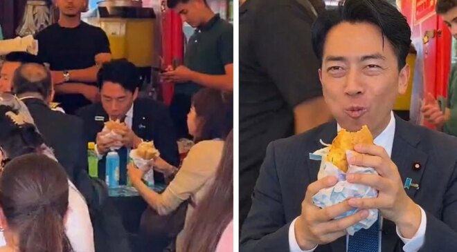 Japonya Savunma Bakanı Koizumi’den İstanbul’da “uskumru sandviç” paylaşımı