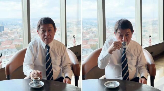 Japon bakanın Türk kahvesi paylaşımı beğeni topladı: “Fal bakacağım”