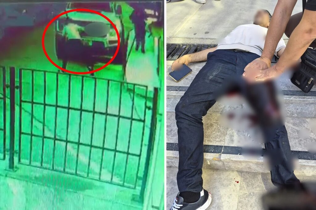 Kocaeli'nde kasklı saldırgan bir kişiyi bacağından vurdu