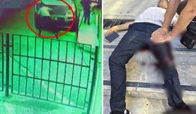Kasklı saldırgan kovaladığı şahsı bacağından vurup kaçtı
