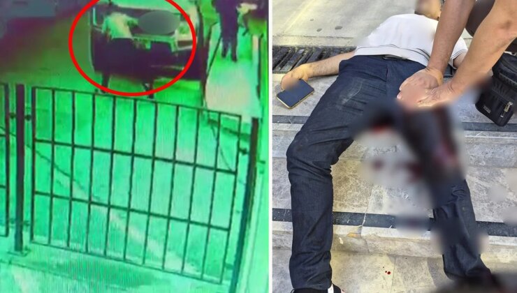 Kasklı saldırgan kovaladığı şahsı bacağından vurup kaçtı