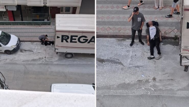 Kafasını defalarca kamyonet kasasına vurup kendisini bayılttı