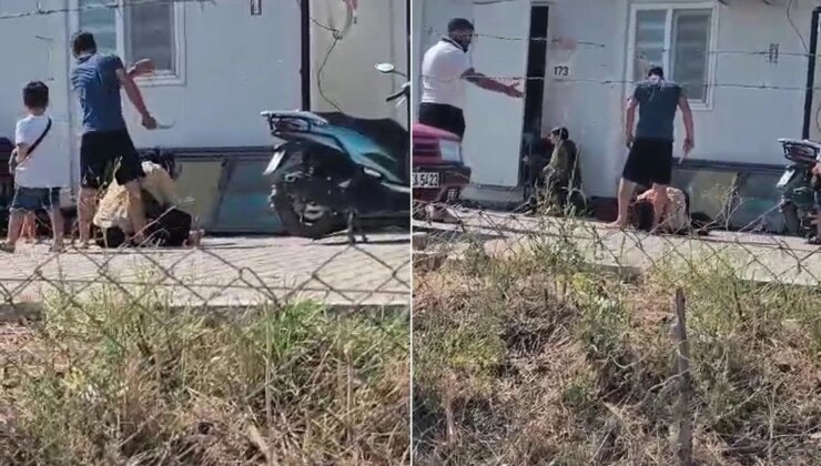 Kan donduran görüntü! Her şey çocuklarının gözleri önünde yaşandı
