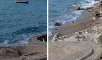 Zonguldak’ta kıyıya askeri amaçlı olduğu değerlendirilen İHA vurdu