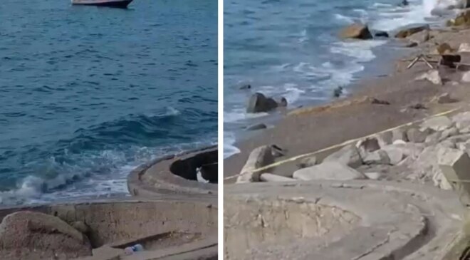 Zonguldak’ta kıyıya askeri amaçlı olduğu değerlendirilen İHA vurdu